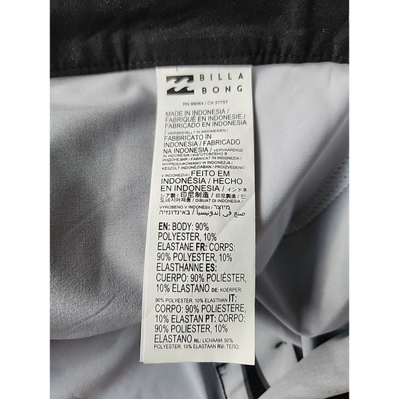 Billabong D Bah Airlite Boardshorts Men 36 Black Surfing Performance Stretch NEW - Picture 10 of 11